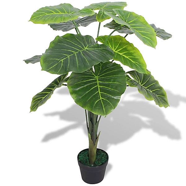 vidaXL Künstliche Taro Pflanze mit Topf 85 cm Grün günstig online kaufen