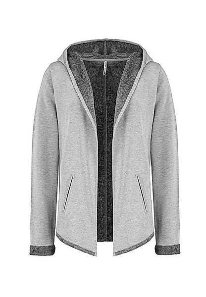 SUBLEVEL Cardigan Damen Langer Sweat Cardigan im Basic Style günstig online kaufen