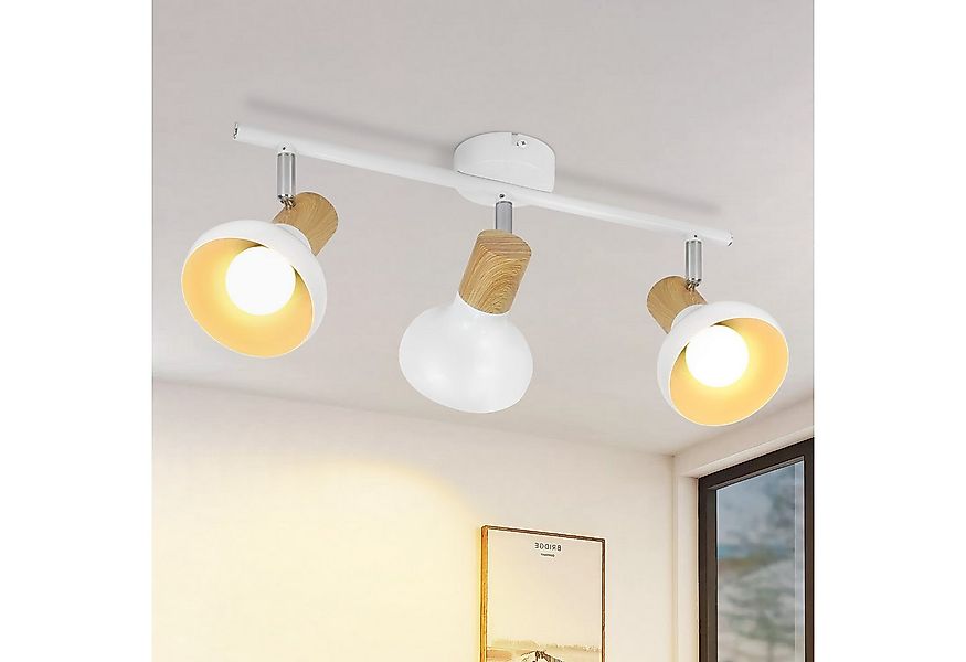 ZMH Deckenstrahler 3 Flammig E14 Deckenlampe Vintage 350°Schwenkbar für Flu günstig online kaufen