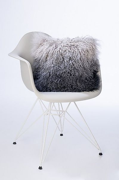 LIRA Deko Kissenbezug Kissenhülle mongolisches Lammfellkissen Fellkissen zw günstig online kaufen