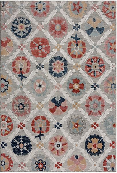 FLAIR RUGS Teppich »Flora, für drinnen und draußen« rechteckig 2 mm Höhe Ou günstig online kaufen
