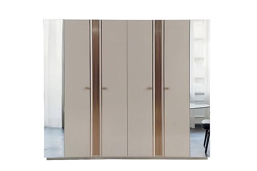 Xlmoebel Kleiderschrank Modern Kleiderschrank in Beige aus Holz für das Kin günstig online kaufen