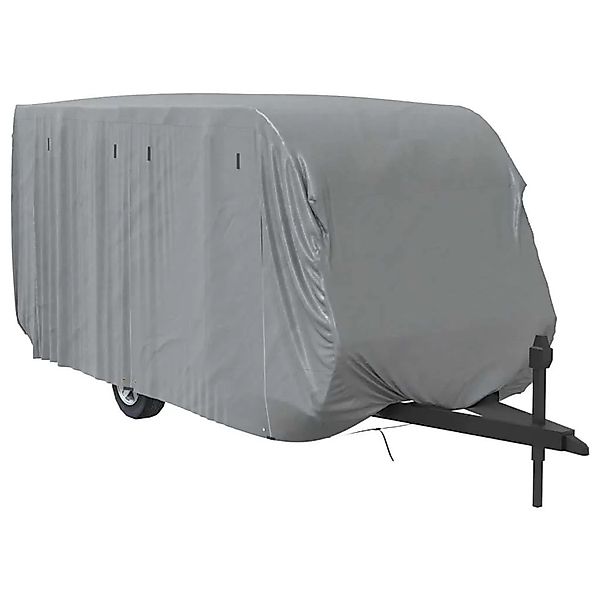 vidaXL Schutzhülle für Wohnwagen Grau 610x250x220 cm Vliesstoff 2165271 günstig online kaufen