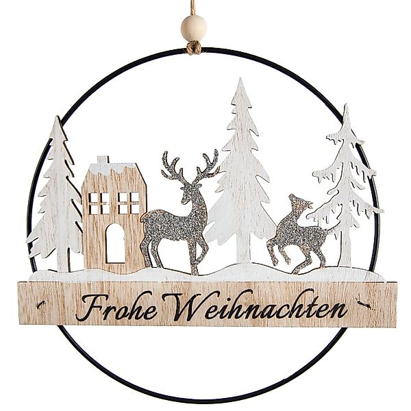 Logbuch-Verlag Dekofigur Türkranz Wand Anhänger Frohe günstig online kaufen