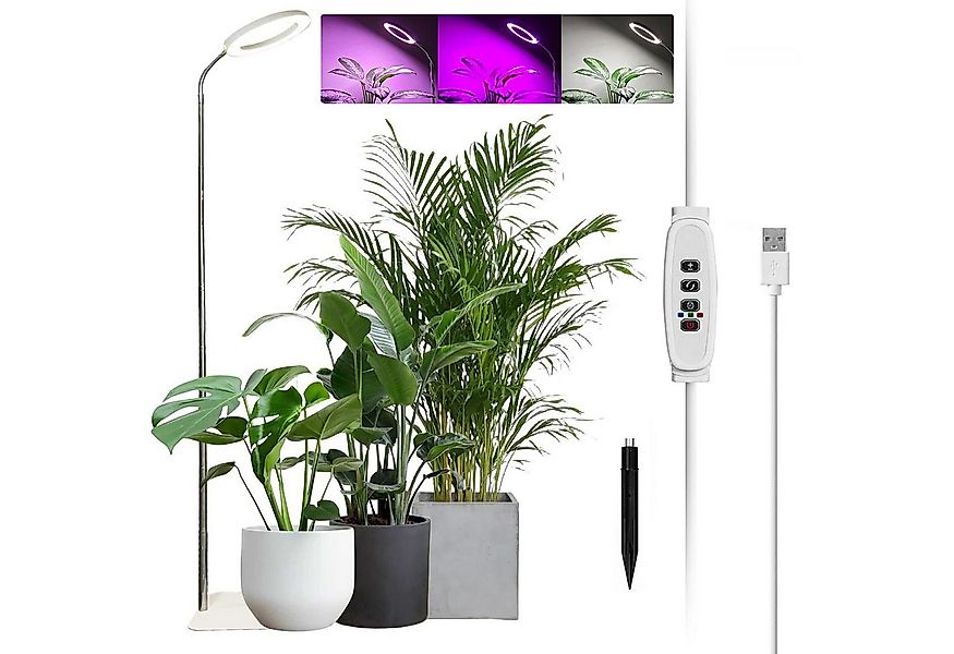 Sunicol Pflanzenlampe LED Vollspektrum, 3/9/12H Timer, 10 Helligkeit, Höhen günstig online kaufen