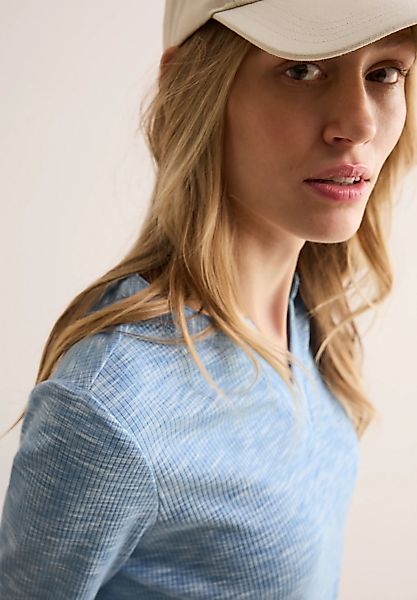 Cecil Langarmshirt, mit Rippstruktur, meliert günstig online kaufen