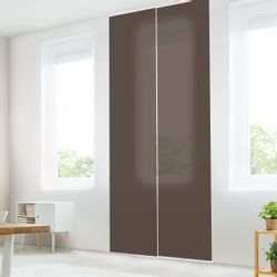Bilderdepot24 Schiebegardine modern Flächenvorhang blickdicht Cacao günstig online kaufen