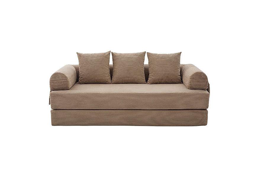 LVHOM Loungesofa faltbar mit Schlaffunktion, Stabil-/abnehmbarer Außenrahme günstig online kaufen