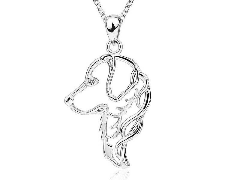 ELLAWIL Silberkette Kette mit Tieranhänger-Anhänger Halskette mit Hundeanhä günstig online kaufen