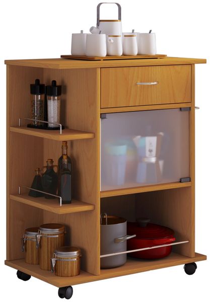 VCM Küchenwagen Küchenwagen Servierwagen Rollwagen Rollen günstig online kaufen