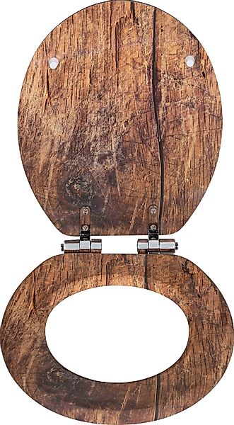 WENKO WC-Sitz Rustic, aus FSC®-zertifiziertem MDF, günstig online kaufen