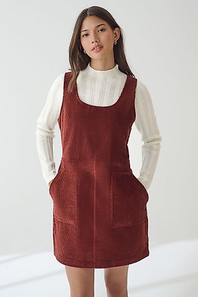 Next Strickkleid Kurzes Latzkleid aus Cord günstig online kaufen