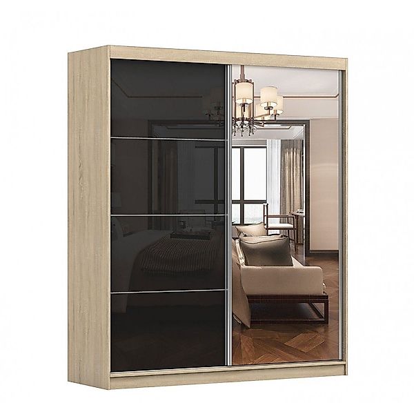 MOEBLO Kleiderschrank BEN 31 (Schwebetürenschrank 2-türig günstig online kaufen