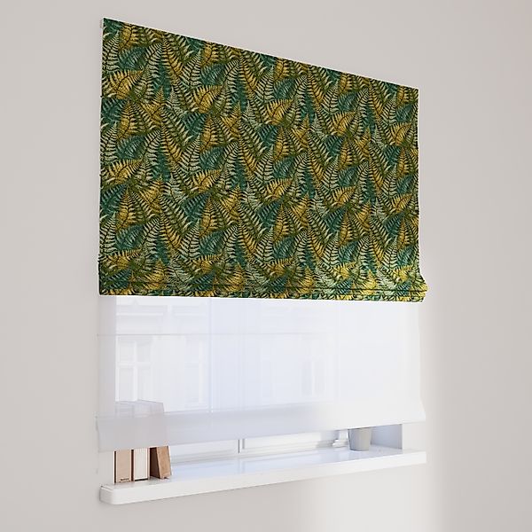 Dekoria Doppelraffrollo Duo, grün, 110 x 150 cm günstig online kaufen
