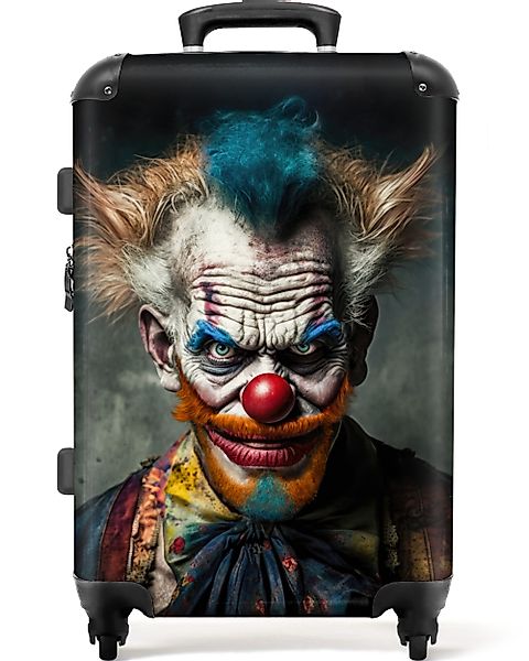 NoBoringSuitcases.com© Hartschalen-Trolley Clown - Porträt - günstig online kaufen
