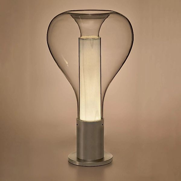 LZF Eris LED-Tischlampe Glas aluminium/elfenbein günstig online kaufen