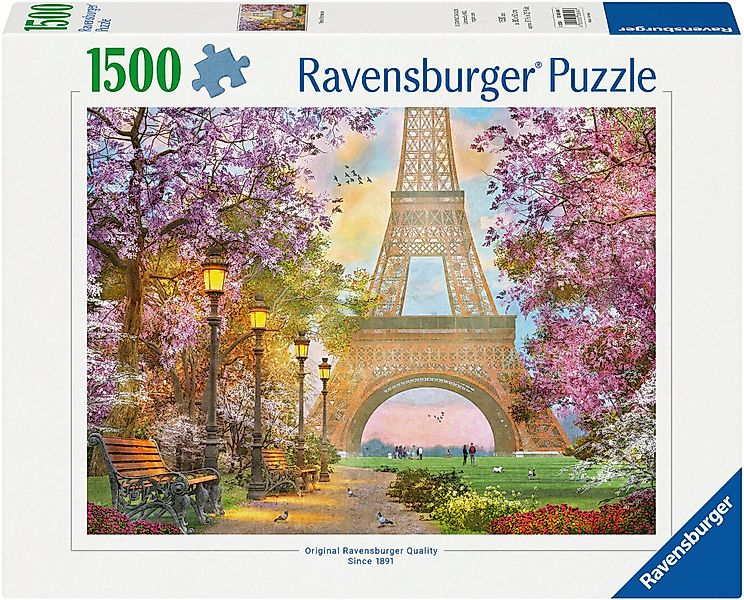 Ravensburger Puzzle Verliebt in Paris, 1500 günstig online kaufen