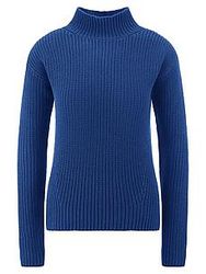 Pullover Stehkragen Peter Hahn blau günstig online kaufen