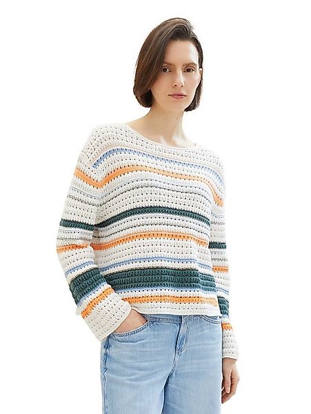 TOM TAILOR Strickpullover mit U-Boot-Ausschnitt günstig online kaufen