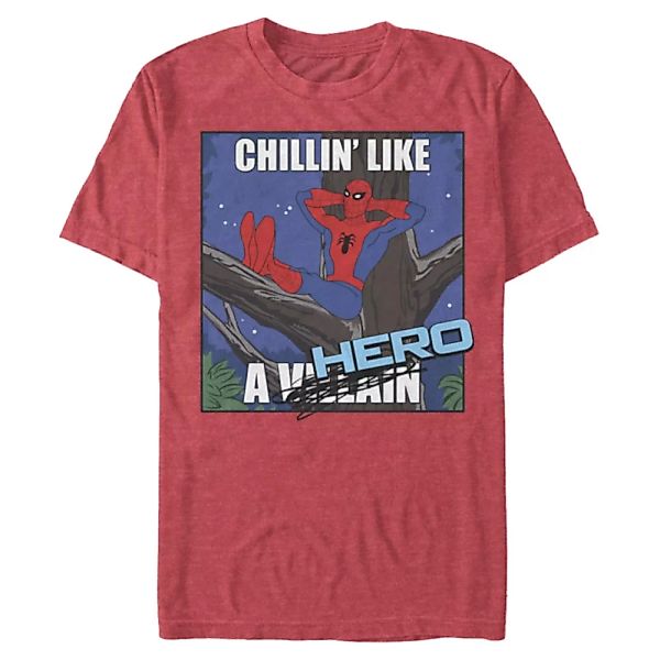 Marvel - Spider-Man - Spider-Man Chillin Hero - Männer T-Shirt günstig online kaufen