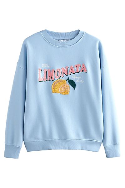Next Sweater Grafik-Sweatshirt mit Rippdetails (1-tlg) günstig online kaufen