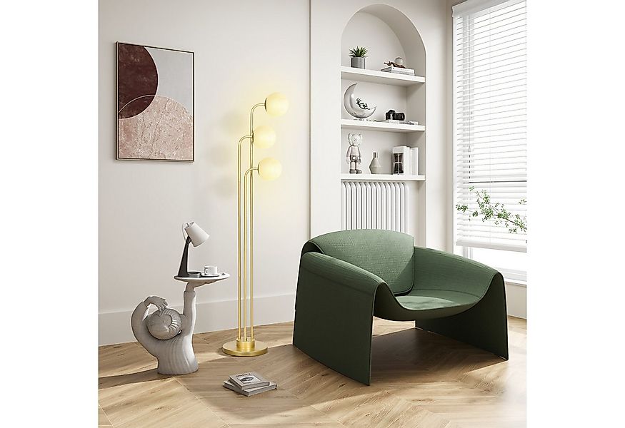 HOMCOM Stehlampe mit drehbar Lampenschirmen, 120W, 1,65 m hoch, mit Fußscha günstig online kaufen