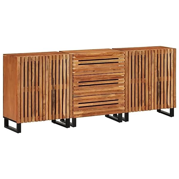 vidaXL Sideboard 3 Stk 60x34x75 cm Massivholz Akazie 3217081 günstig online kaufen