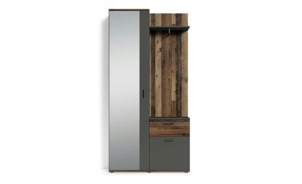 Kompaktgarderobe  Jakob ¦ braun ¦ Maße (cm): B: 97 H: 197 Garderoben & Klei günstig online kaufen