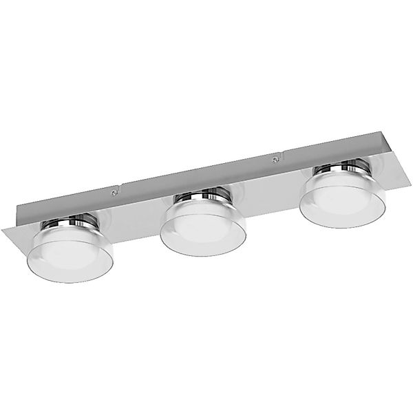 Smart+ LED Wand- und Deckenleuchte Orbis in Silber 3x6W 1800lm IP44 rechtec günstig online kaufen