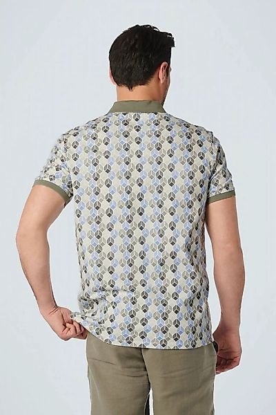 No Excess Poloshirt Druck Blau Grün - Größe XXL günstig online kaufen