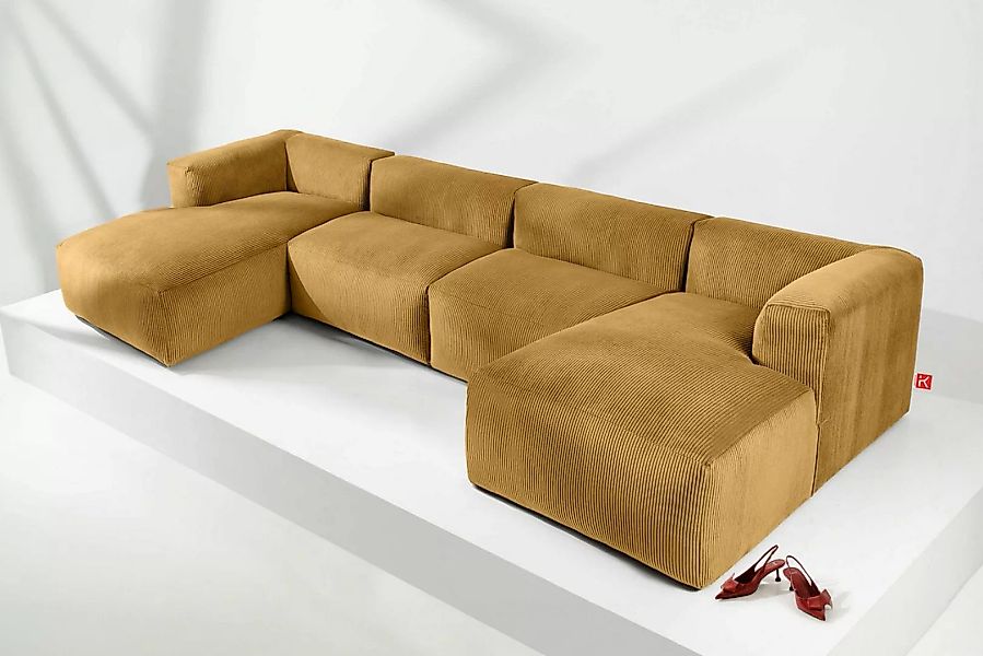 KONSIMO Wohnlandschaft BUFFO Ecksofa U-Form, hergestellt in der EU,extrem w günstig online kaufen