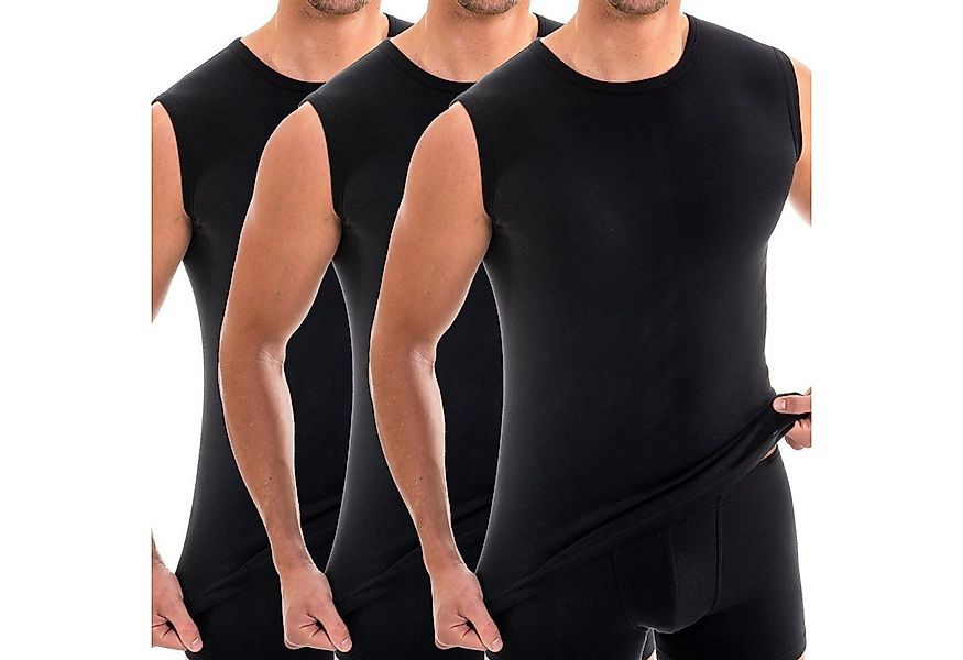 HERMKO Unterhemd 3040 (Pack, 3er) 100 % BioBaumwolle Tank Top Muskelshirt R günstig online kaufen