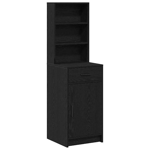 vidaXL Highboard Schwarz Eichen-Optik 40 x 40,5 x 135 cm Holzwerkstoff 8650 günstig online kaufen