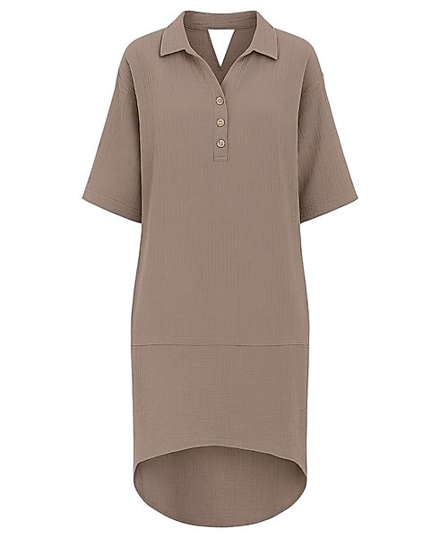 WENOR Blusenkleid Musselin, Rückenausschnitt, 100 % Baumwolle, günstig online kaufen