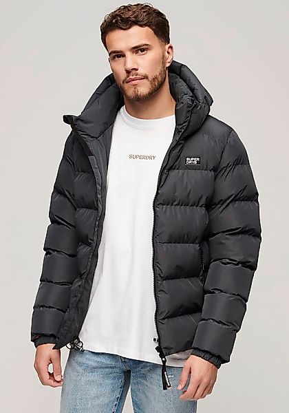 Superdry Steppjacke "HOODED SPORTS PUFFER JACKET" mit Kapuze günstig online kaufen