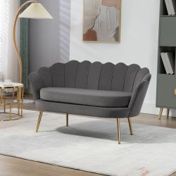 HOMCOM 2-Sitzer Loungesofa mit weichen und günstig online kaufen