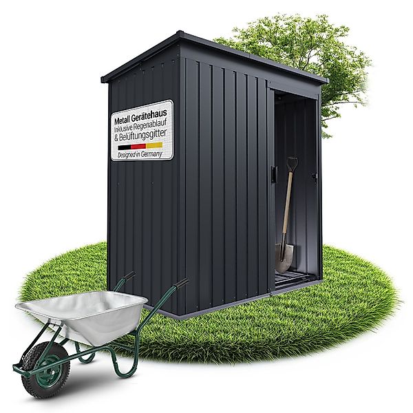 Juskys Gartenhaus S, BxT: 164x88 cm, günstig online kaufen