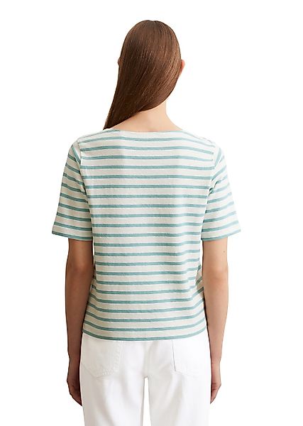Marc OPolo T-Shirt, geringelt, U-Boot-Ausschnitt, gerade schnitten günstig online kaufen