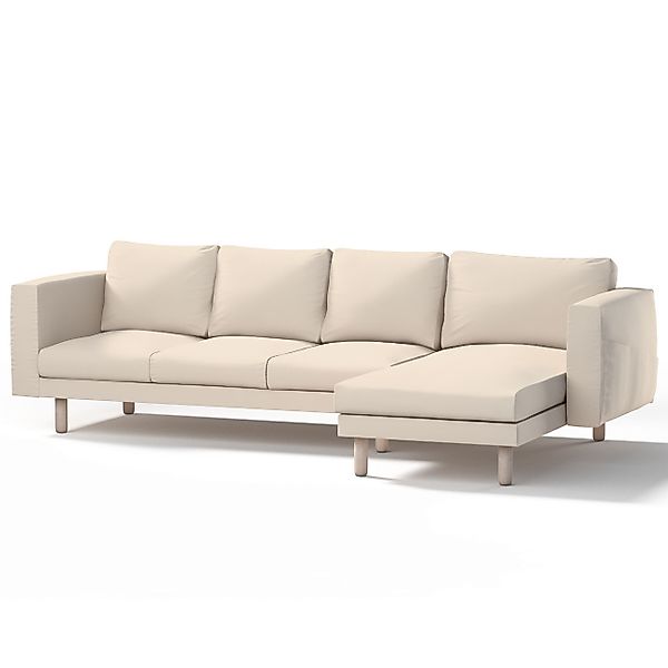 Bezug für Norsborg 4-Sitzer Sofa mit Recamiere, naturweiß, Norsborg Bezug f günstig online kaufen