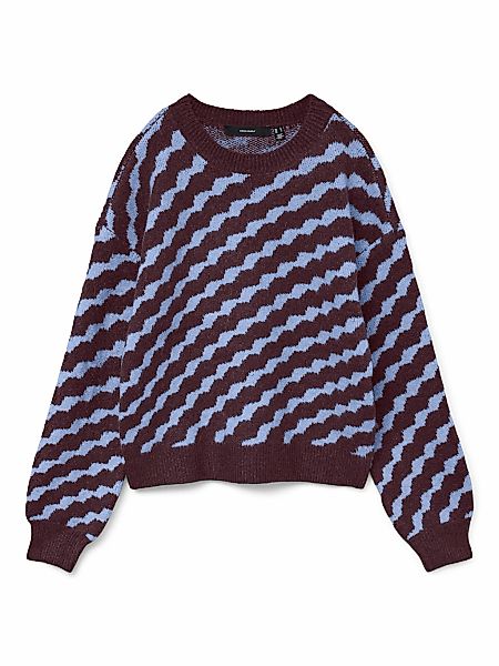 Vero Moda Rundhalspullover "VMLARA LS O-NECK PULLOVER GA BOO REP" günstig online kaufen