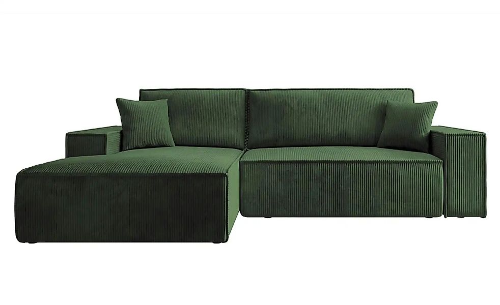 Selsey Ecksofa mit Schlaffunktion Farese ¦ grün ¦ Maße (cm): B: 267 H: 85 P günstig online kaufen