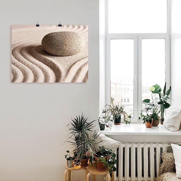 Artland Wandbild "Zen Stein", Zen, (1 St.), als Leinwandbild, Poster in ver günstig online kaufen