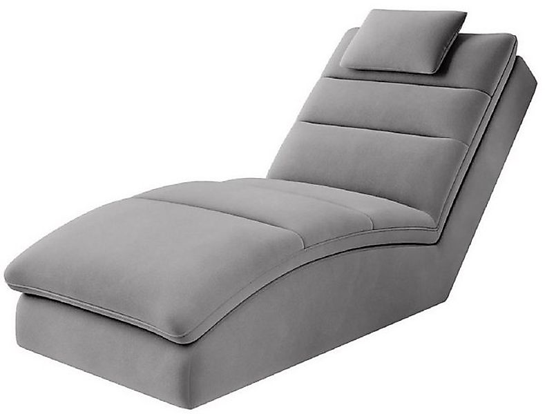 Casa Padrino Chaiselongue Casa Padrino Luxus Samt Chaiselongue mit Kopfkiss günstig online kaufen