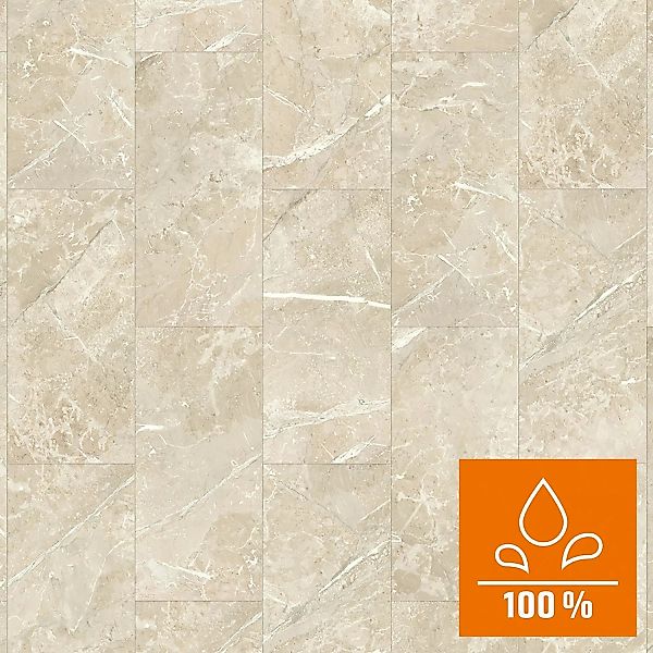 Classen Laminatboden Wasserresistent Granit-beige Stein-Optik Fliese Stein günstig online kaufen