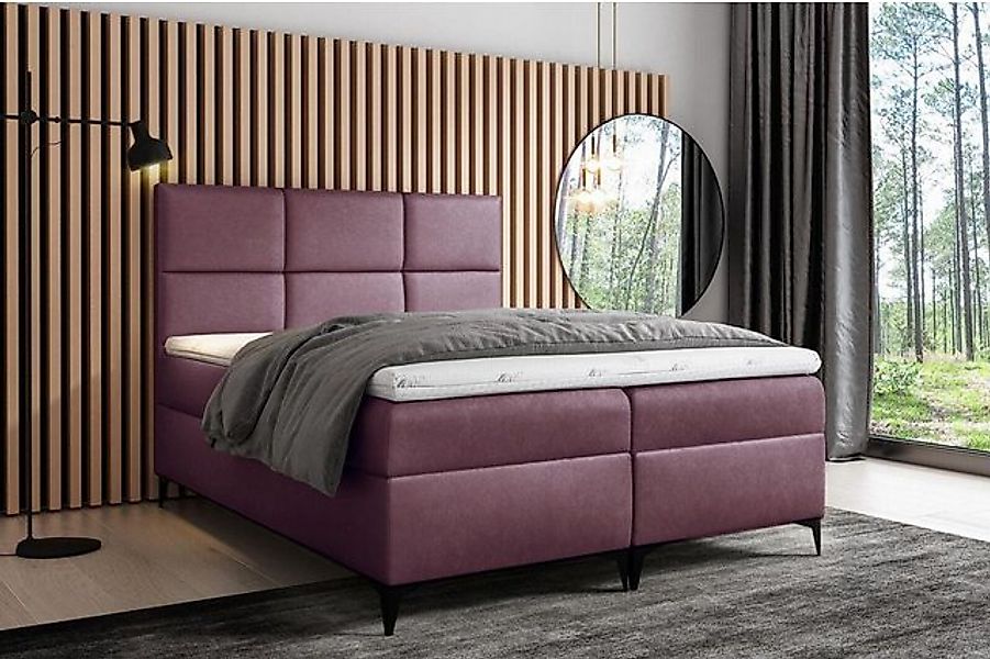 JVmoebel Bett Boxspringbett Textil Doppel Hotel Schlafzimmer Betten Grün, M günstig online kaufen