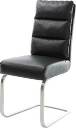 DELIFE Polsterstuhl Pela-Flex, Freischwinger flach Edelstahl günstig online kaufen