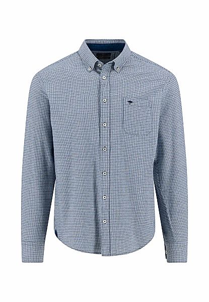 FYNCH-HATTON Langarmhemd mit Logo Stickerei günstig online kaufen