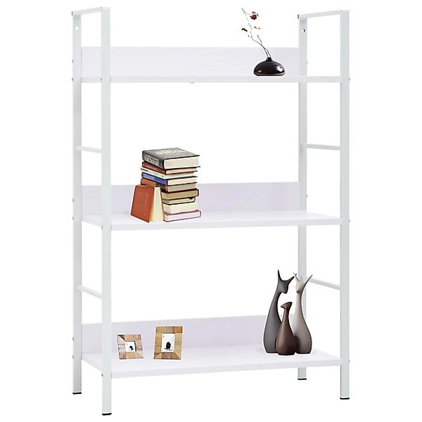 vidaXL Bücherregal Bücherregal 3 Regalböden Weiß günstig online kaufen
