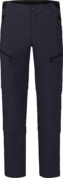 Bergson Outdoorhose LEBIKO Doppel Zipp-Off mit T-ZIPP Herren Wanderhose, ro günstig online kaufen