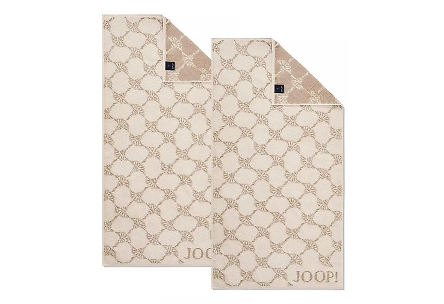 JOOP! Handtuch 2 Stück Joop! Handtuch Cornflower 1611-36 Creme 50x100, Walk günstig online kaufen
